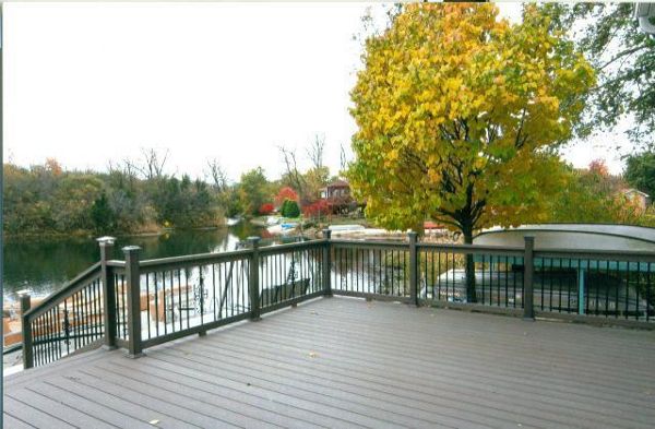 Grey Trex Decking