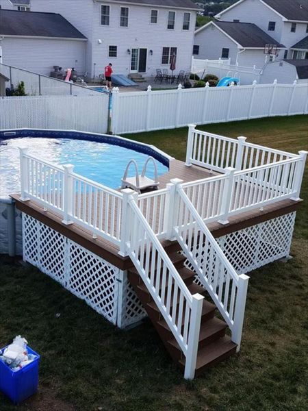 Custom Trex Select Deck around a pool
