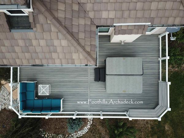 TREX Island Mist deck with Transcend Glass Rails Golden, CO