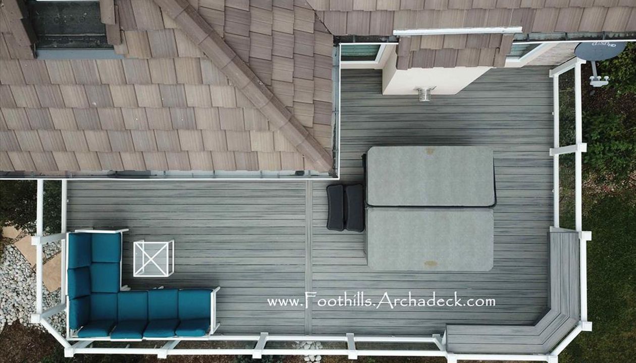 TREX Island Mist deck with Transcend Glass Rails Golden, CO