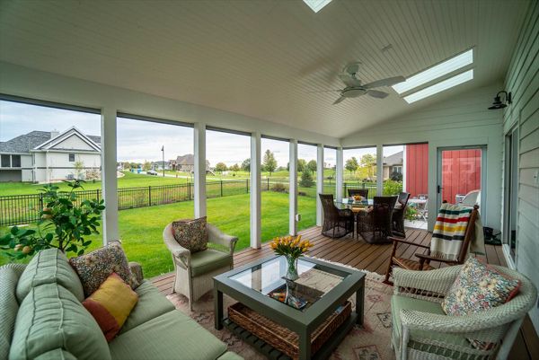 A screen porch featuring Trex Transcend decking sets it apart from all others.