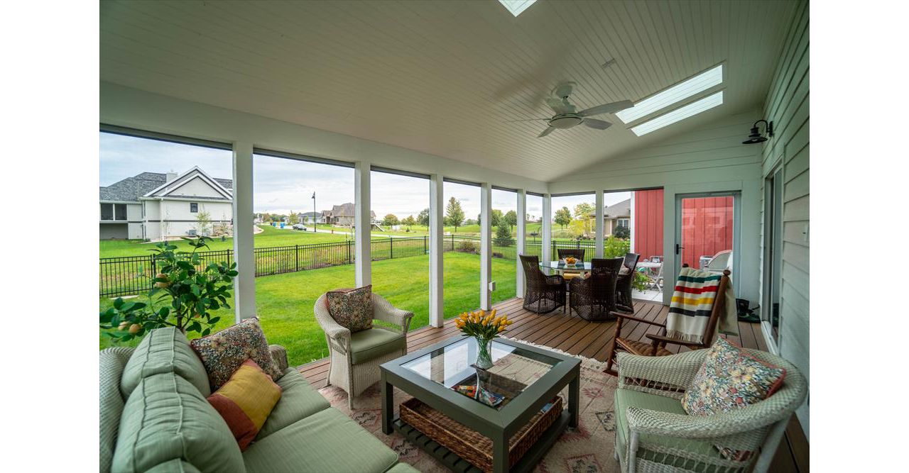 A screen porch featuring Trex Transcend decking sets it apart from all others.