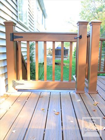 Custom built Gate with Transcend ddecking and railing