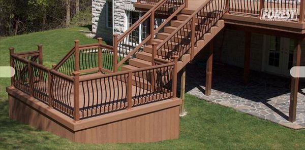 Two tier deck &amp;amp;amp;amp;amp;amp;amp;amp;amp; stairs with TREX. Built in:  Aurora, King City, Oak Ridges, Richmond Hill, Newmarket, Toronto, Mississauga, Mount Albert, Vaughan, Bradford