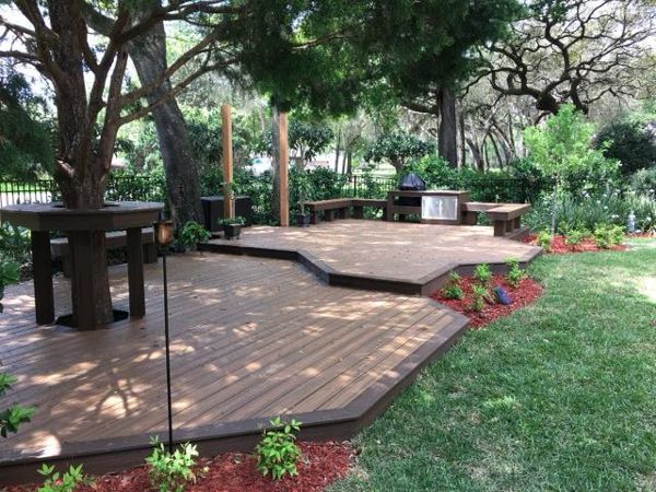 Trex Havana Gold and Lava Rock Deck in Green Cove Springs