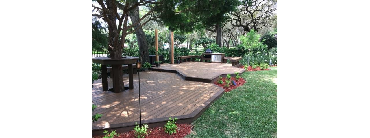 Trex Havana Gold and Lava Rock Deck in Green Cove Springs