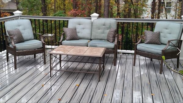 Trex Transcend Island Mist decking job on beautiful Mountain Lake in Charlotte NC