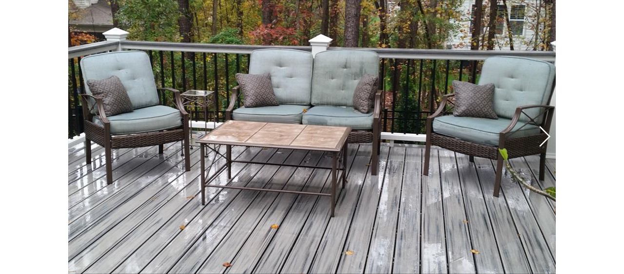Trex Transcend Island Mist decking job on beautiful Mountain Lake in Charlotte NC