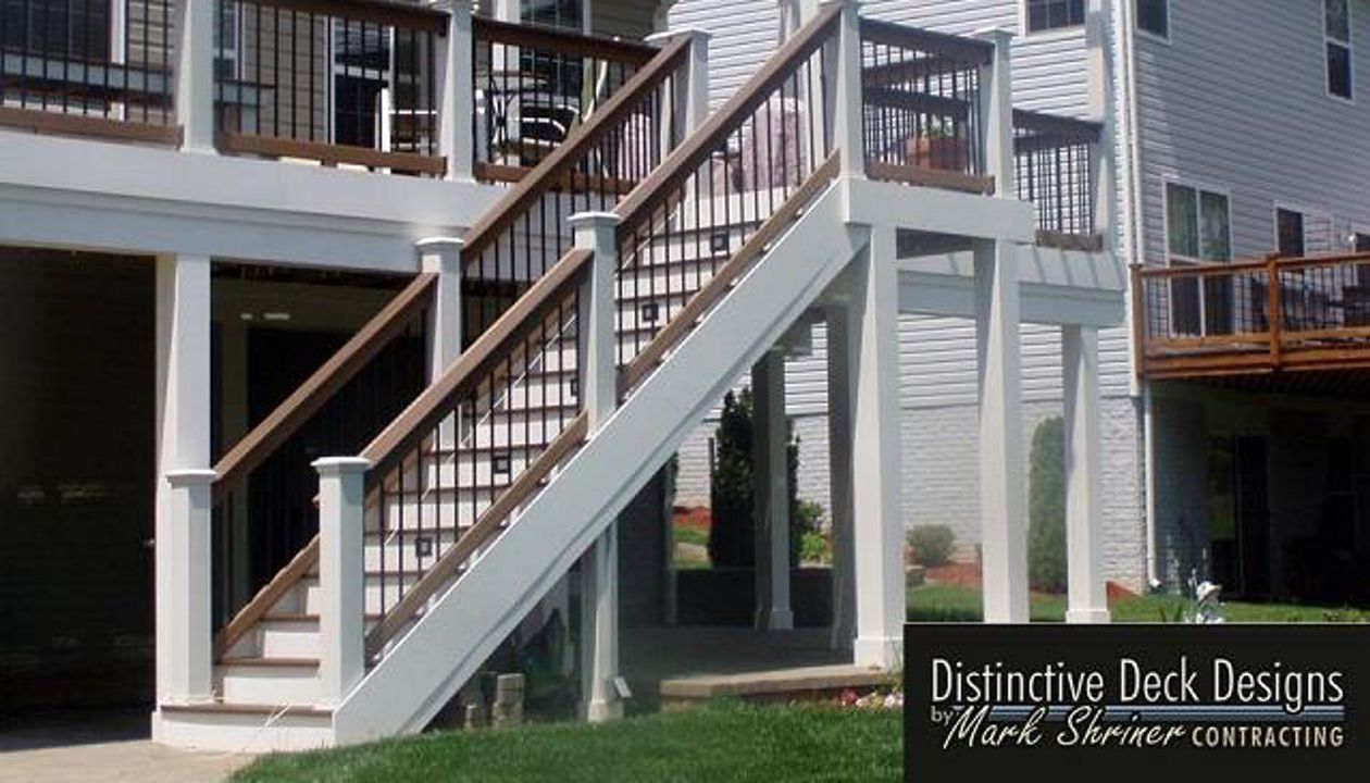 PVC Pergola on Trex Deck