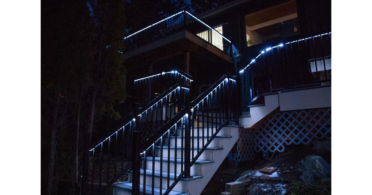 Foggy Wharf Trex Deck Stairway