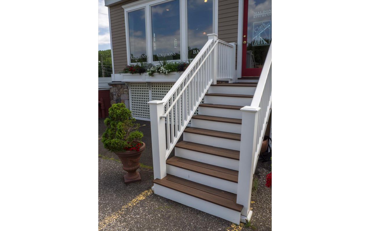 Trex stairs and landing, Ridgefield, CT