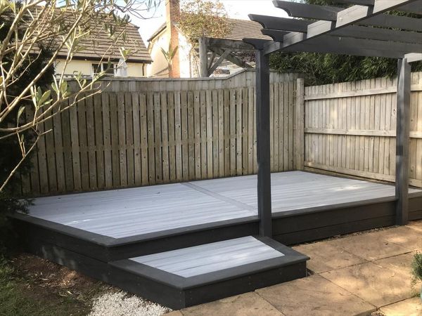 Foggy Wharf with a Calm Water boarder and Facsia. Exmouth.