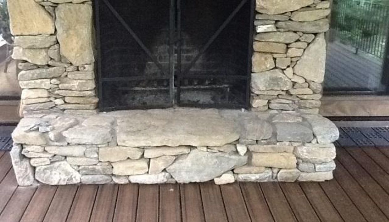 This Transcend deck & fireplace area is great for social gathering when company comes