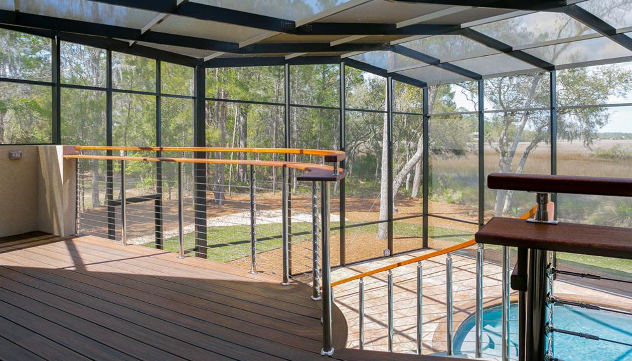 Trex Transcend Spiced Rum Deck in Savannah, GA