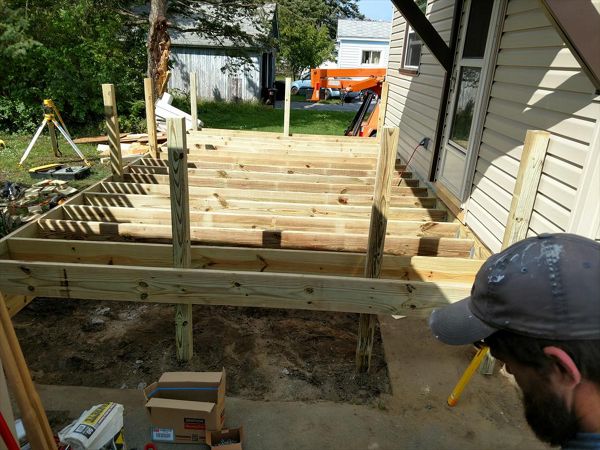 12x20 deck framing