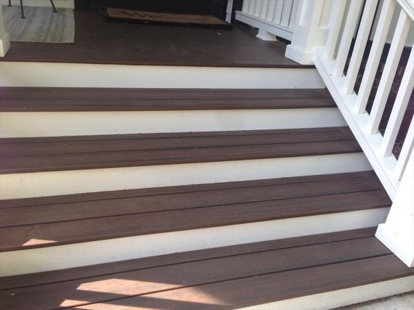 Downtown Northville, Trex Transcend Tropical, Color is Lava Rock