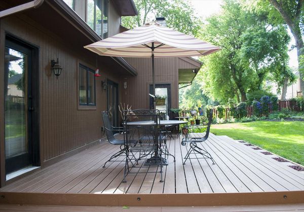 Trex Saddle Patio Deck
