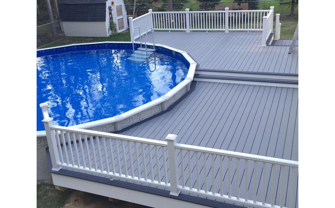 Trex Select Series Pebble Grey Pool Deck