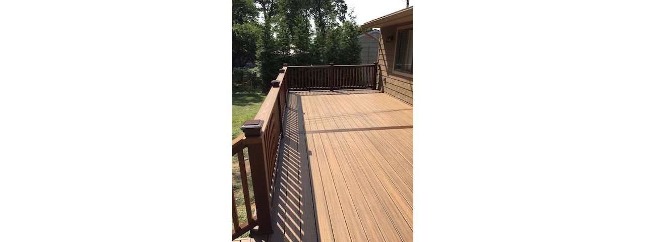 Tiki Torch Deck in Riverhead