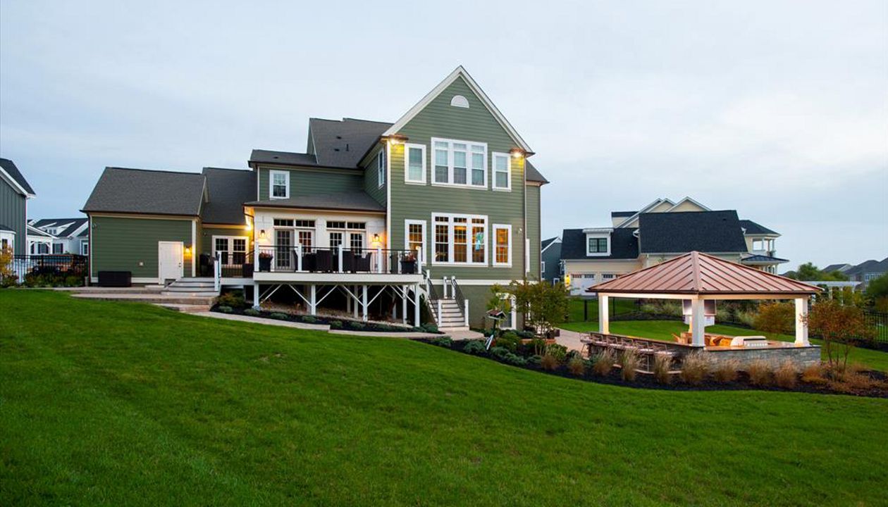 Elevated Trex deck build in Fulton, Maryland