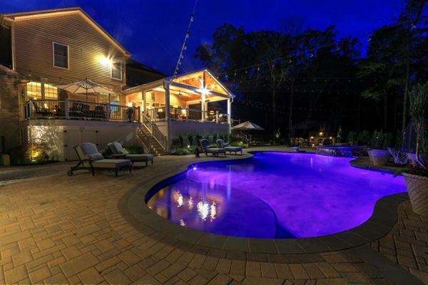 Trex Transcends Deck, Open Porch, Custom Pool, & Patio