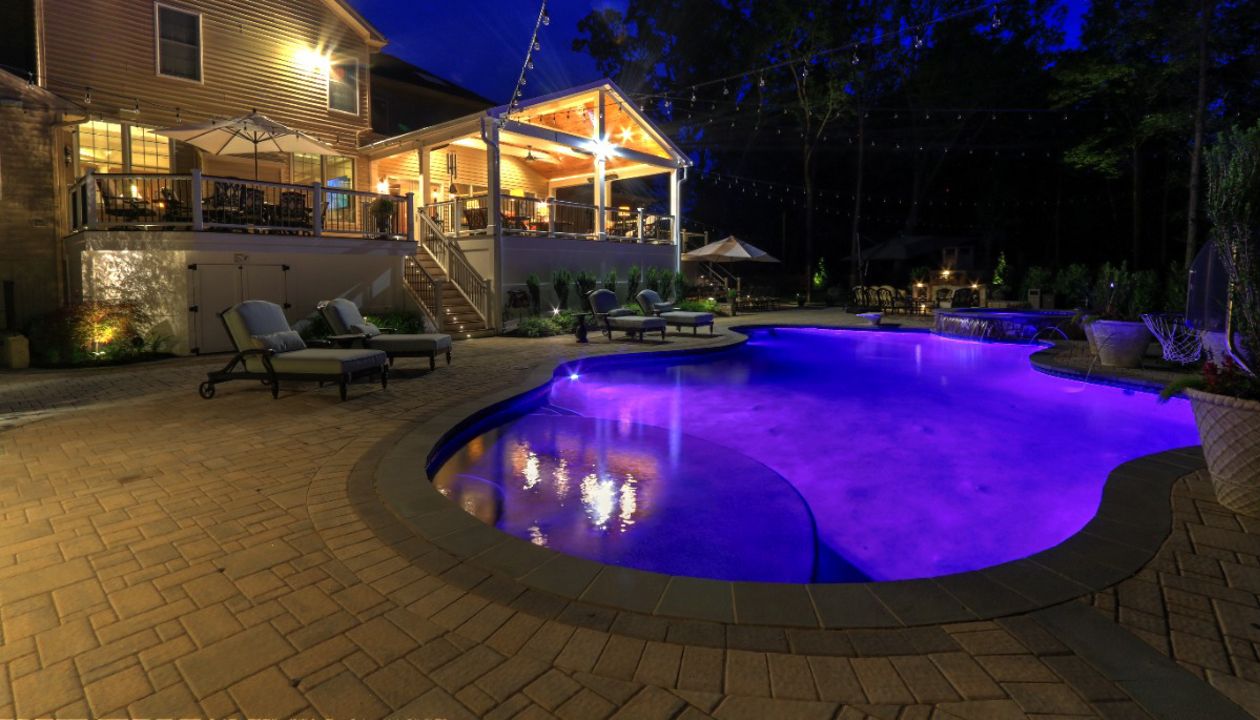 Trex Transcends Deck, Open Porch, Custom Pool, & Patio