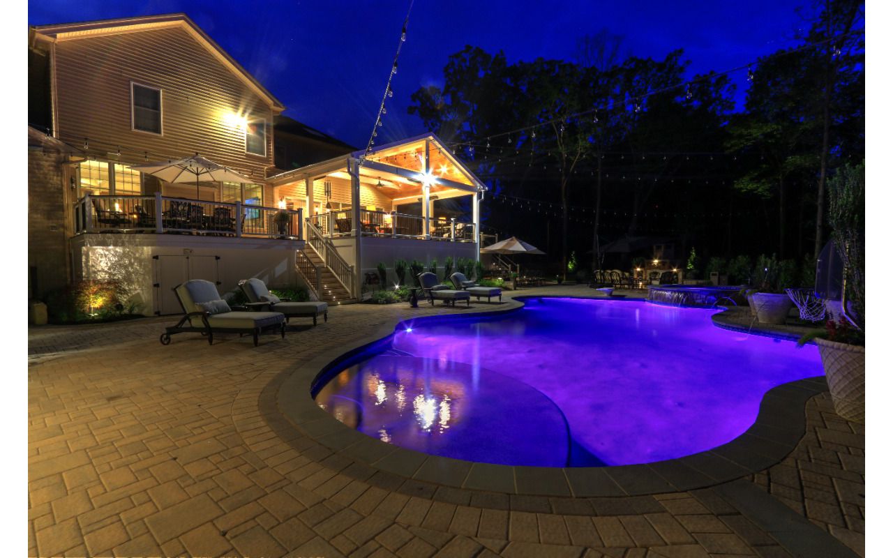 Trex Transcends Deck, Open Porch, Custom Pool, & Patio