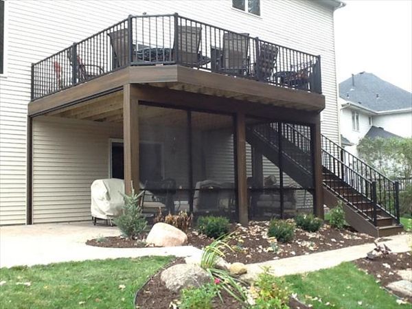 Trex Transcends Spiced Rum Decking &amp; Fascia - Eagan, MN