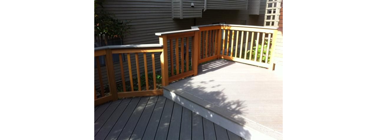 Trex step down deck