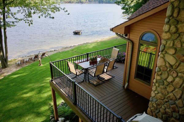 Trex Trasnced decking and Siganture railing.