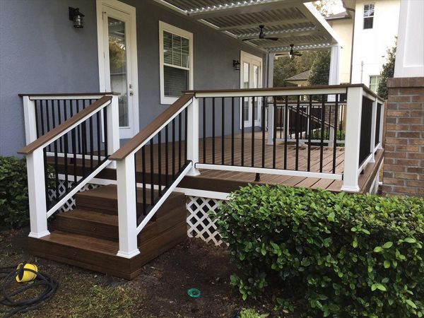 Trex railing on deck