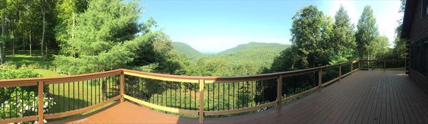 Custom Back Deck with Trex (Panoramic View)