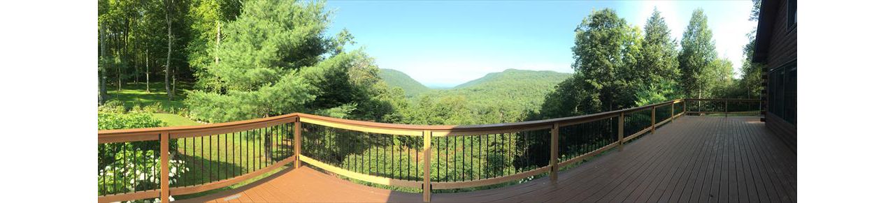Custom Back Deck with Trex (Panoramic View)
