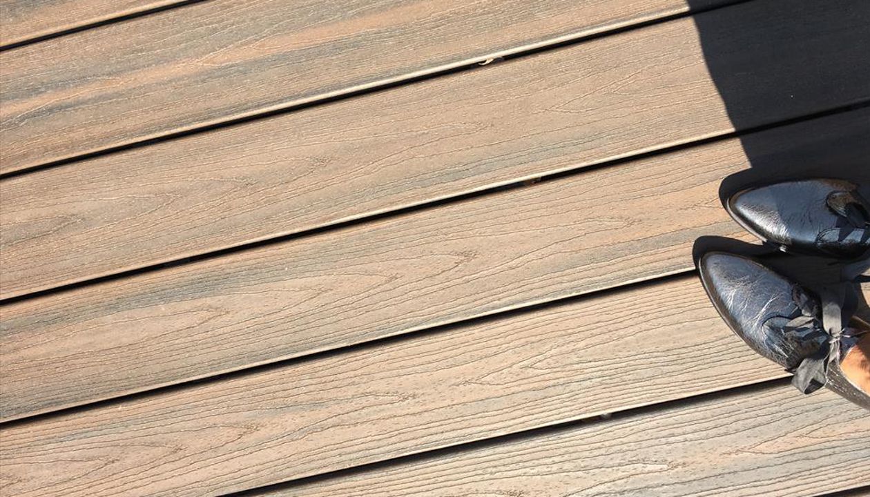 Custom composite Trex deck, CA