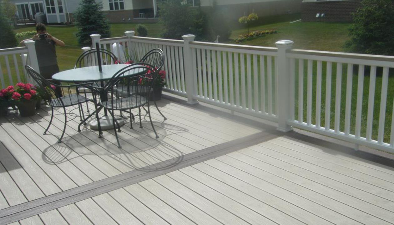 Transcend Rope swing decking with fire pit picture frame, Brownstown Twp.