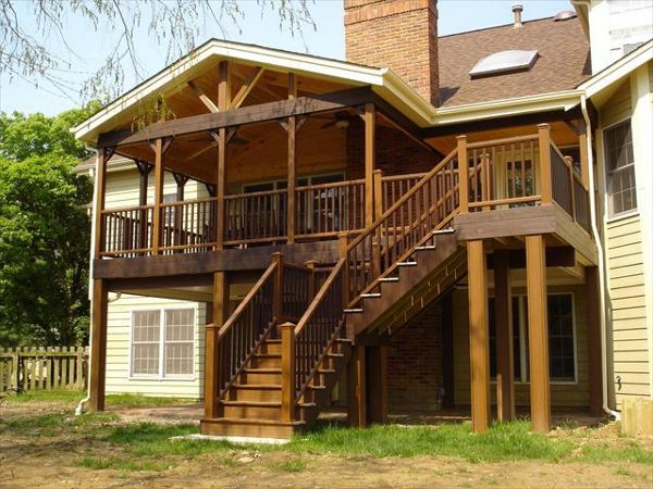 Great new Trex composite living area, Missouri
