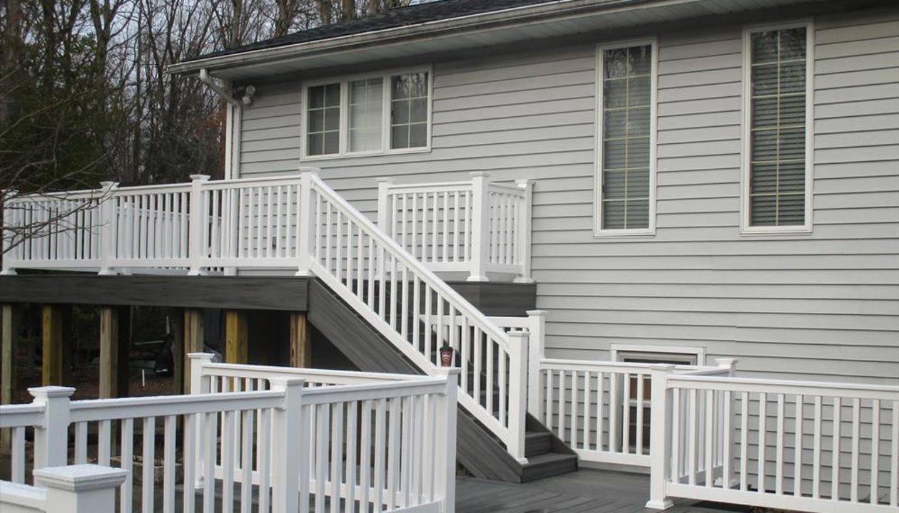 Trex Island Mist new build in Tabernacle, NJ.