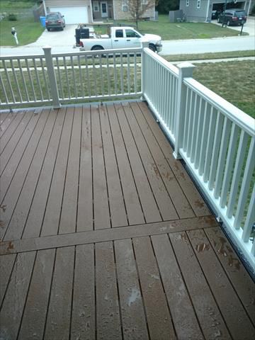 Custom Trex Select Deck with Transcend Railing in white in Tonganoxie, KS, Leavenworth county KS