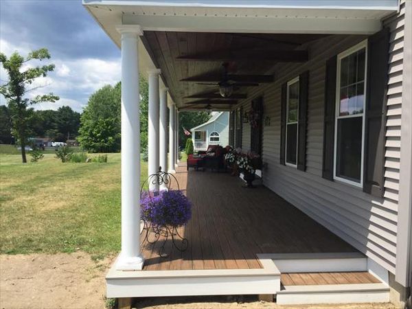 Porch with Porch Decking Spiced Rum