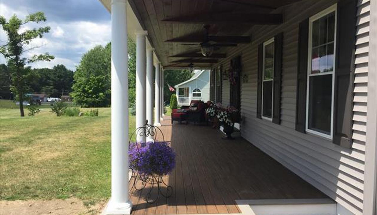 Porch with Porch Decking Spiced Rum
