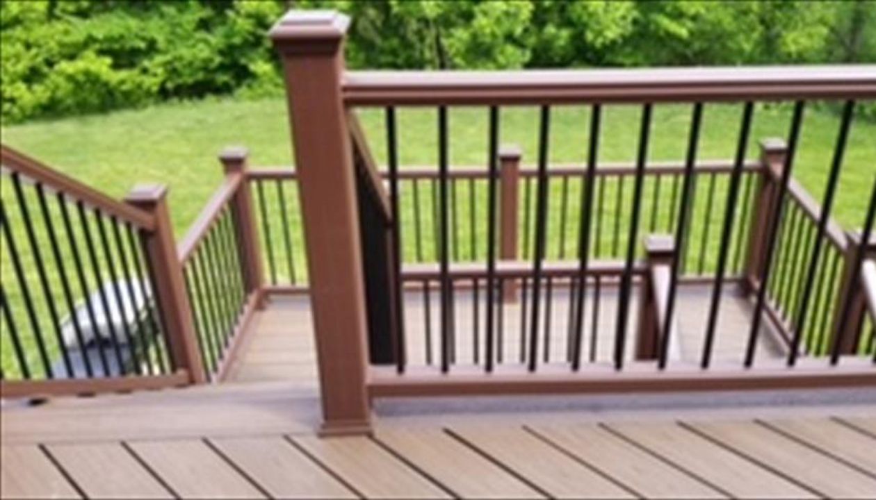 Vintage Lantern Railing with Bronze Balusters