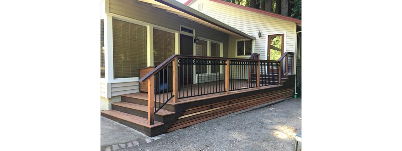 Boulder Creek Trex deck after...