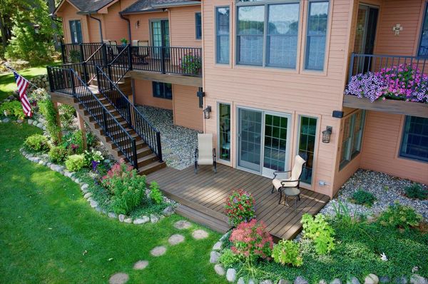 Custom composte decking and railing.