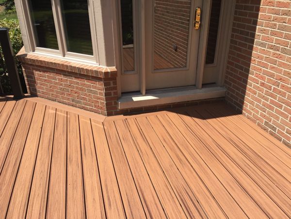 Trex Transcend composite decking with hidden fasteners