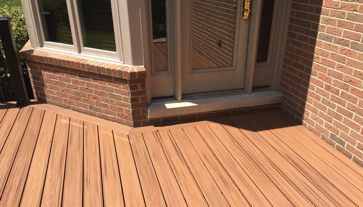 Trex Transcend composite decking with hidden fasteners