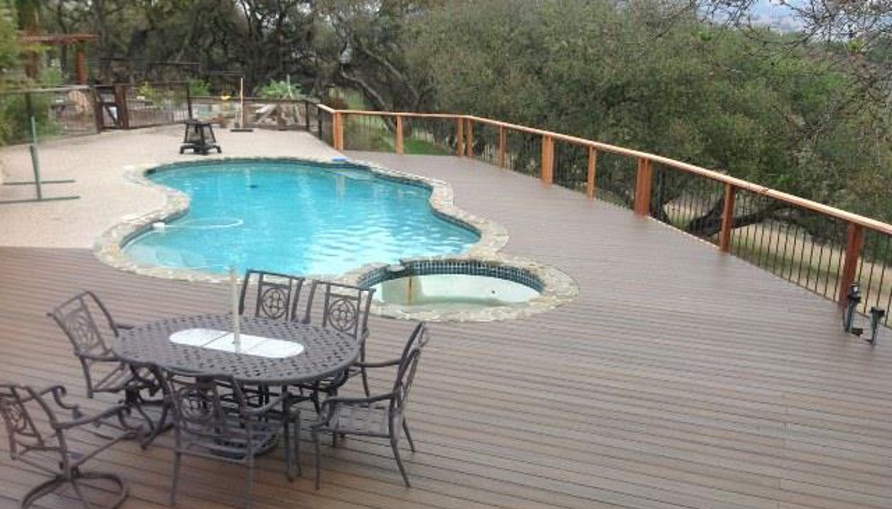 Trex Deck with pool, Tiki Torch, Carmel, CA