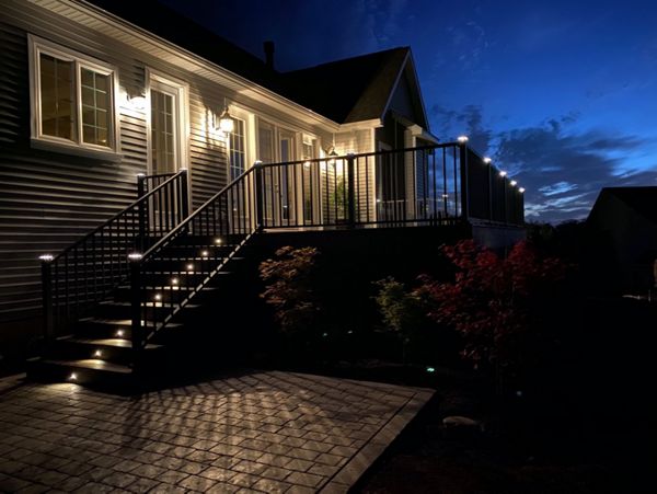 trex led riser lights and post cap lights in Wynantskill