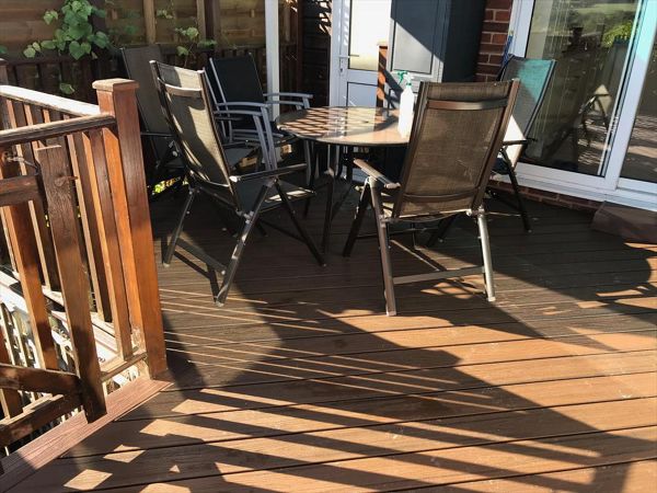 Shaded section undercover.