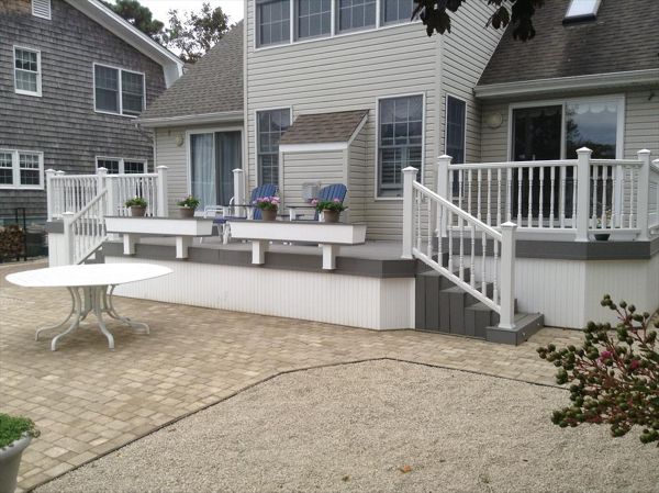 Custom Trex Gravel Path deck and lighting in Wall Township New Jersey