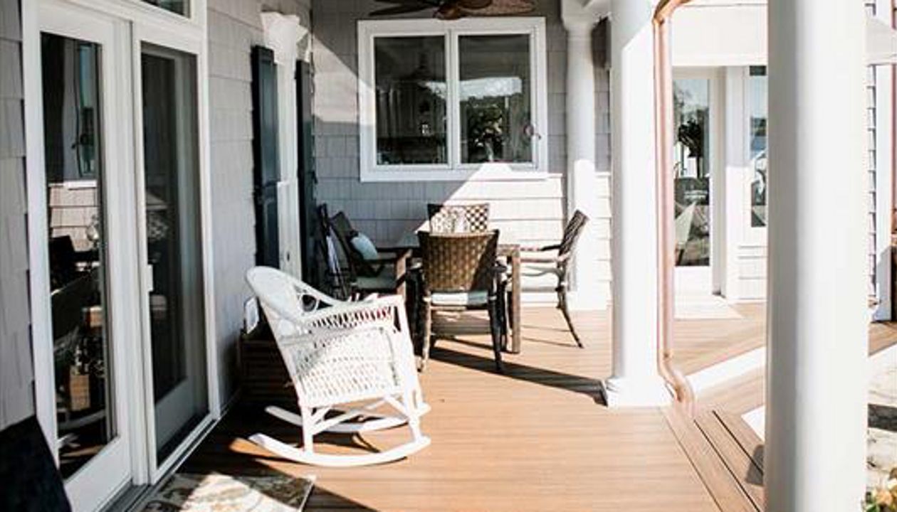 Trex Transcend Spiced Rum porch is great area for relaxing on a lazy weekend.